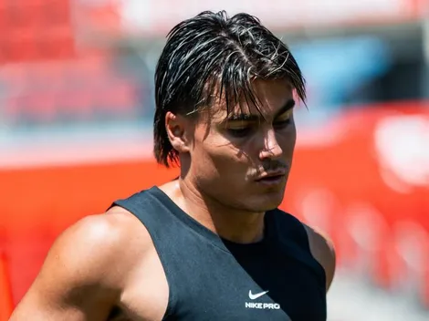 Luka Romero se entrena en el estadio del RCD Mallorca