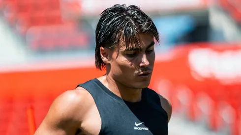 Luka Romero entrena en Mallorca.