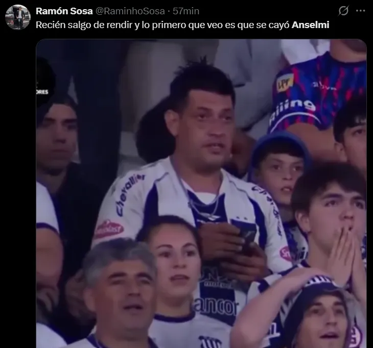 Los memes tras caerse lo de Anselmi a Talleres. (X)