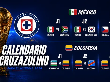 Calendario cruzazulino para el Mundial 2026: Fechas y horarios