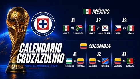 Calendario cruzazulino para el Mundial.