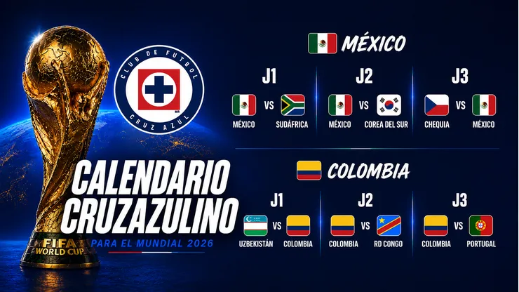 Calendario cruzazulino para el Mundial.