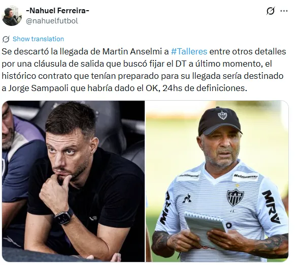 Información de Nahuel Ferreira