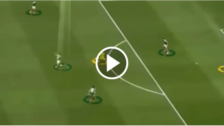 La otra toma del gol que provocó Erik Lira ante Sudáfrica
