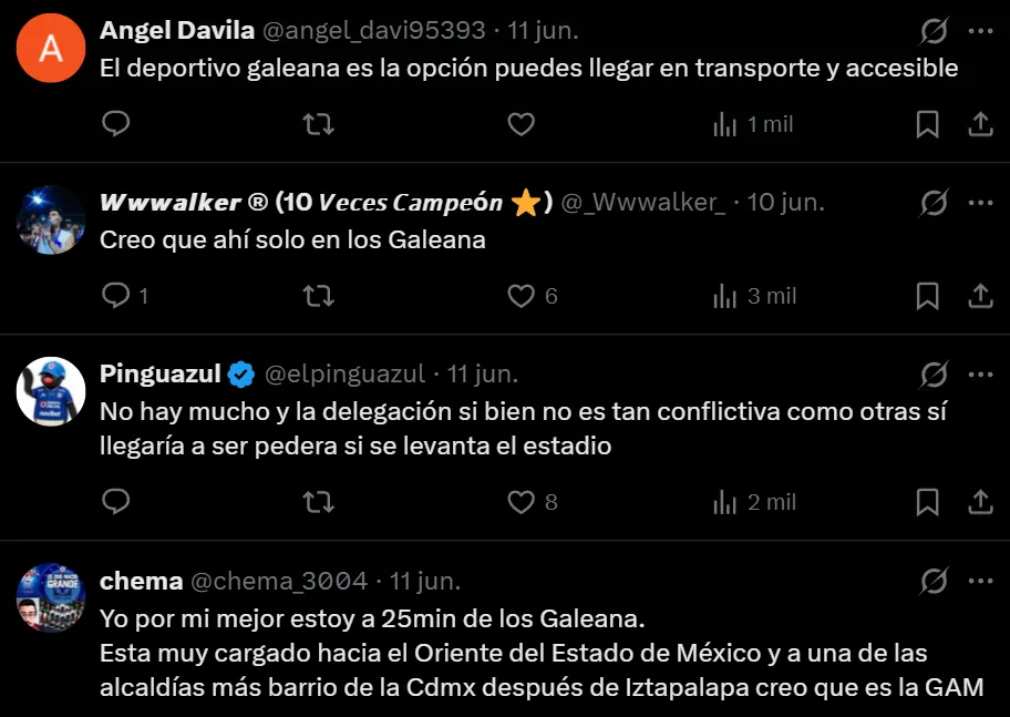 En X especulan con el estadio de Cruz Azul en el Hermanos Galeana.