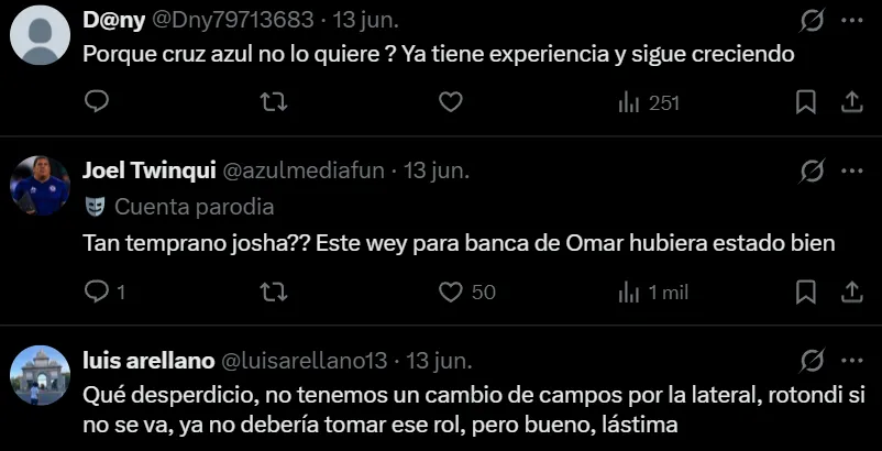 Las quejas de cruzazulinos en X por la salida de Zaleta.