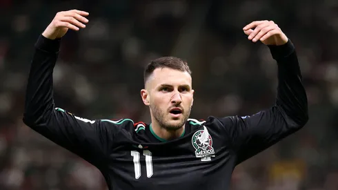 Santiago Giménez reemplazó a Raúl Jiménez en la segunda mitad y cuando México ya estaba por delante en el marcador.