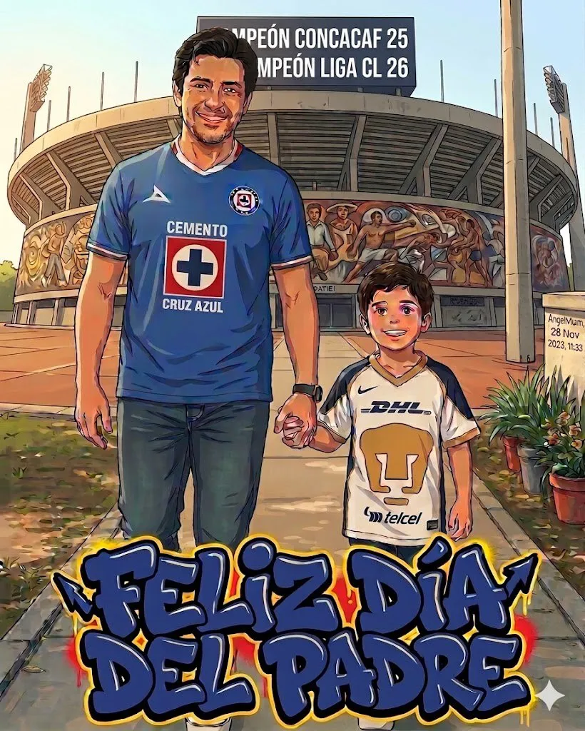 Los memes de Cruz Azul en el Día del Padre. (@Angeliketm)