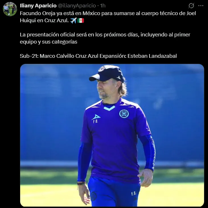 Facundo Oreja está listo para sumarse a Cruz Azul. (@ilianyaparicio)