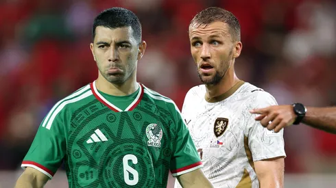 Erik Lira y Tomas Soucek, dos de las figuras que se verán las caras en México vs. Chequia.