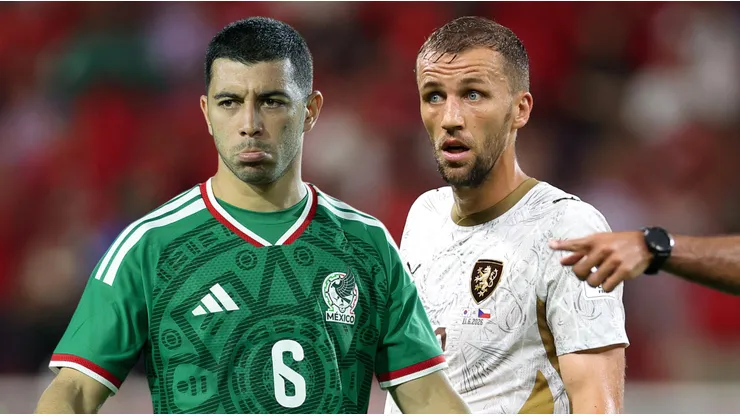 Erik Lira y Tomas Soucek, dos de las figuras que se verán las caras en México vs. Chequia.