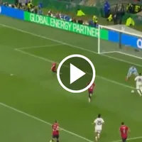 El casi gol de Giménez que terminó resolviendo Fidalgo