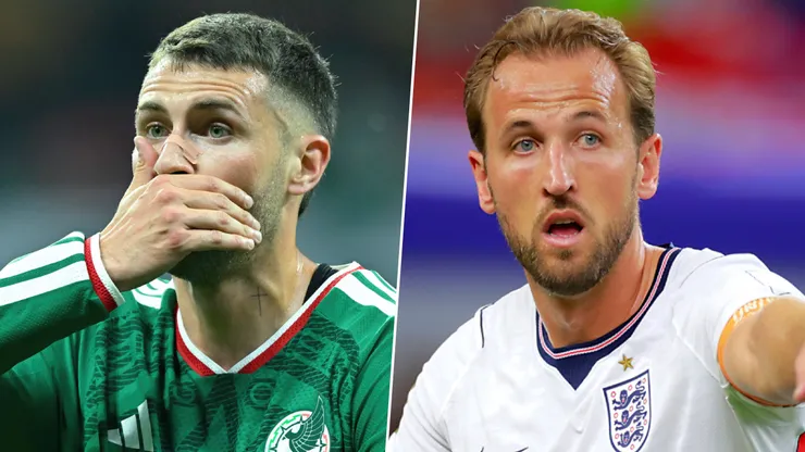 Santi Giménez y Harry Kane, dos "nueves" de México e Inglaterra con salarios muy distintos.
