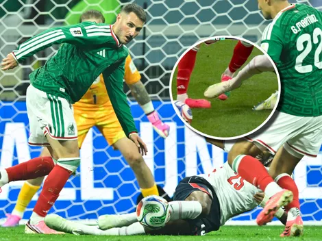 La fuerte imagen de la lesión de Santi Giménez en México vs Inglaterra