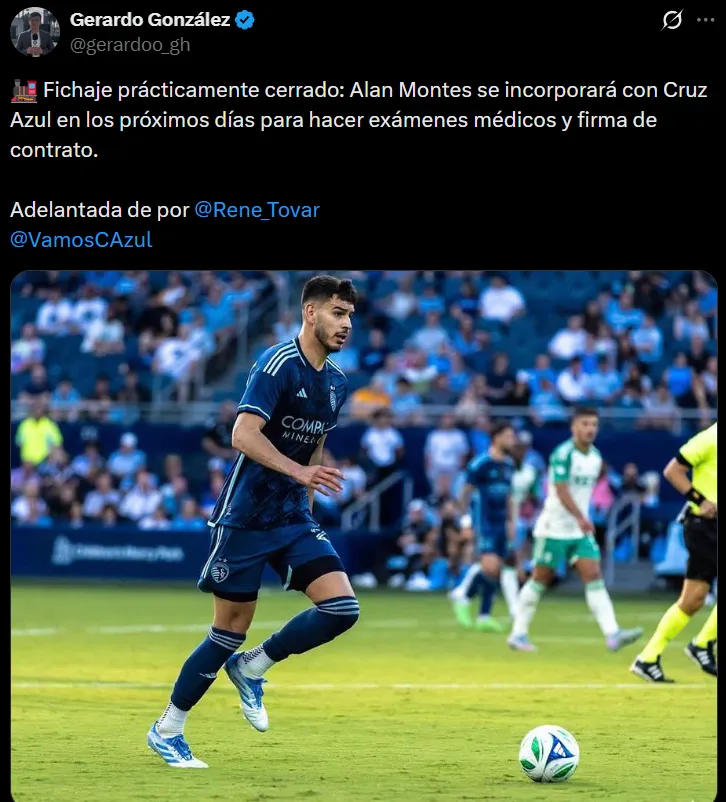 Alan Montes, a un paso de ser refuerzo de Cruz Azul. (@gerardoo_gh)