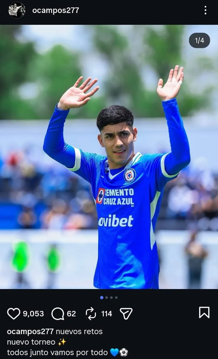Omar Campos y un post de cara a la próxima temporada. (@ocampost277)