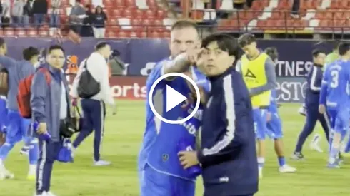Rodolfo Rotondi tuvo un gesto con un pequeño fan de Cruz Azul tras la victoria ante San Luis.