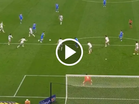La toma que no se vio en TV del golazo de Christian Ebere
