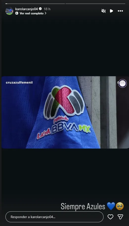 Karol Arcanjo reaccionó a la despedida que le hizo Cruz Azul Femenil (Instagram)