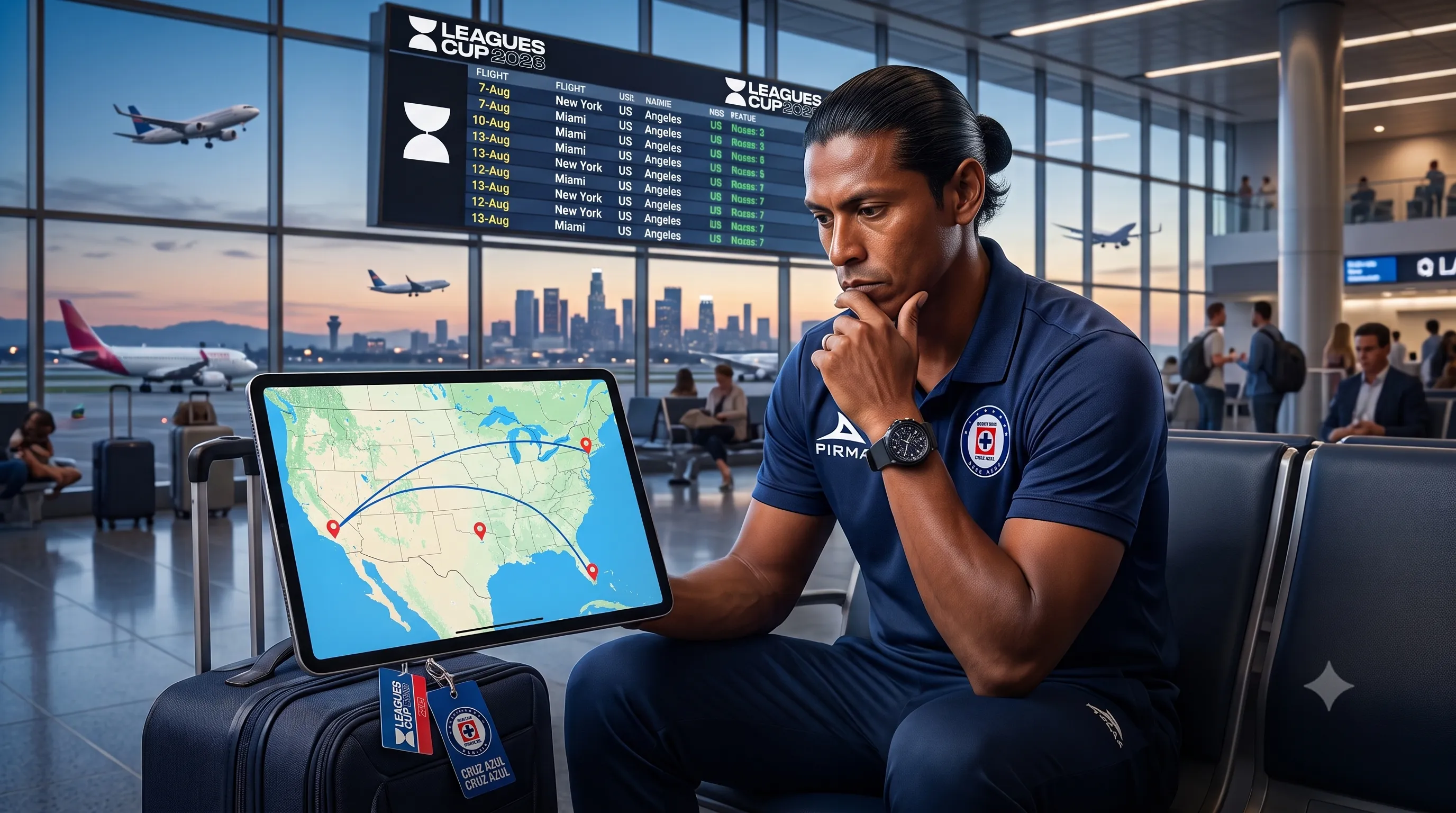 Cruz Azul deberá recorrer miles de kilómetros en apenas una semana por la Leagues Cup 2026.