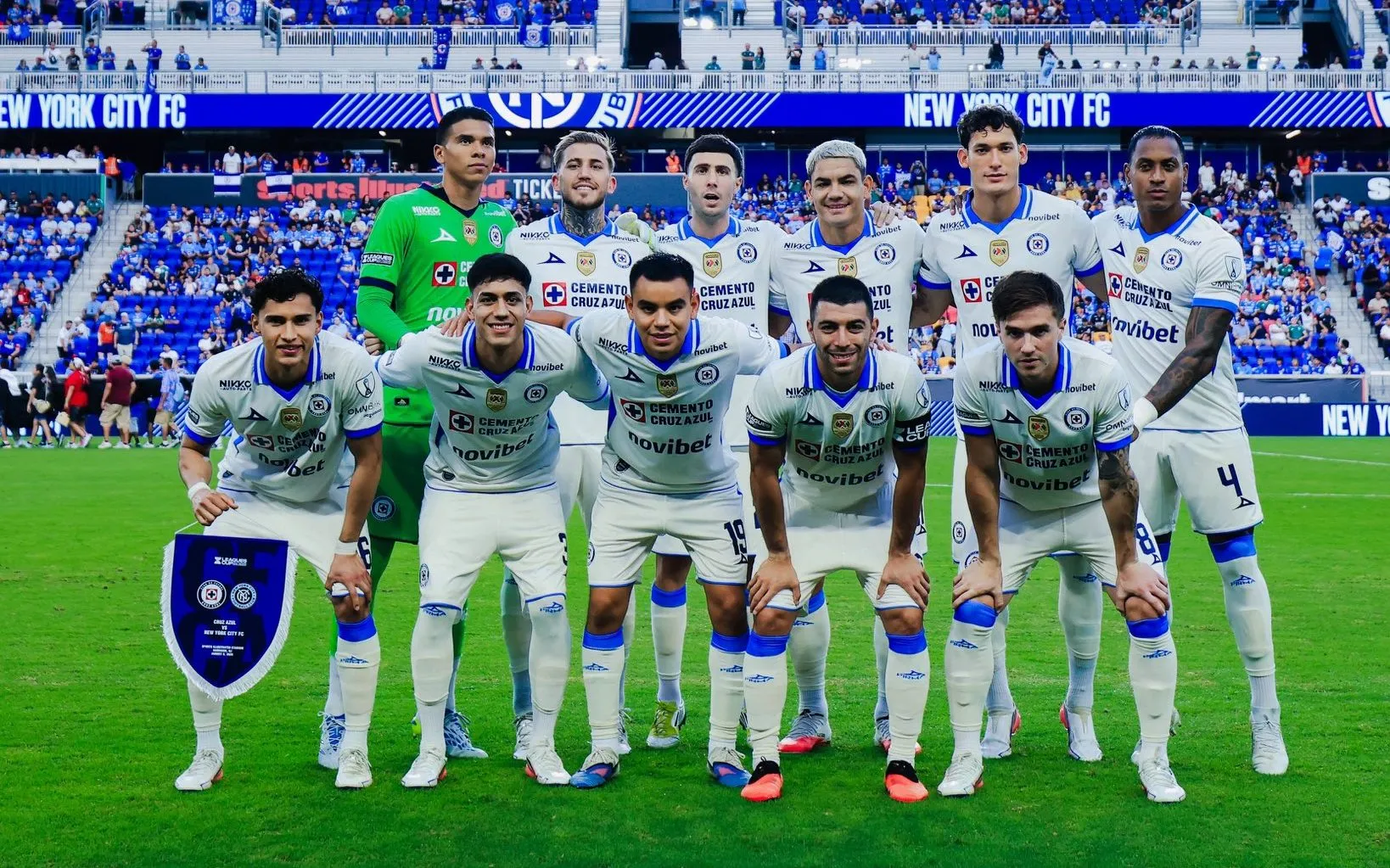 El once de Cruz Azul que le ganó a NYC FC. (@CruzAzul)