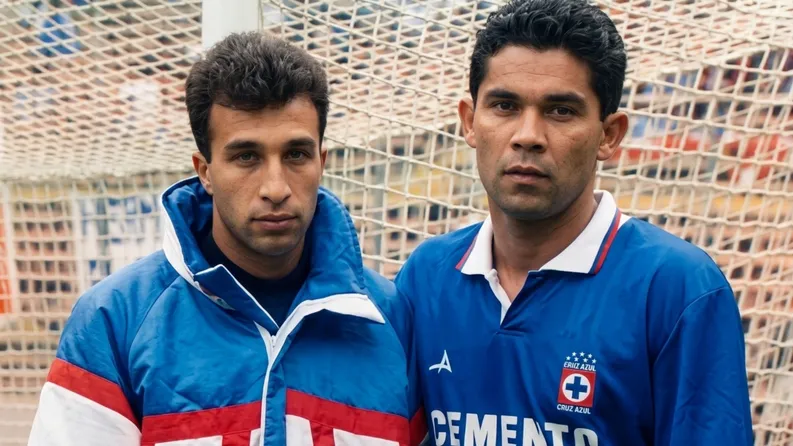 Beto junto a un joven Conejo Pérez.