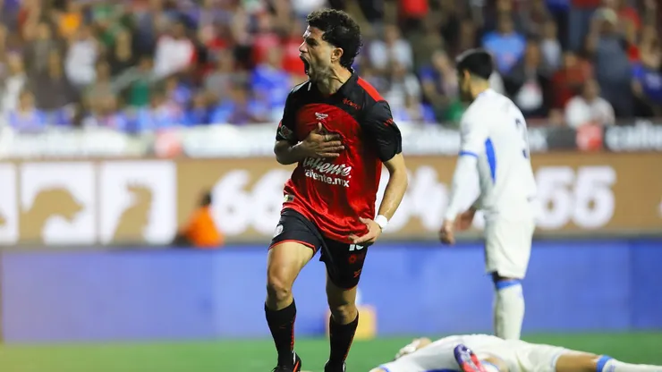 Nacho Rivero fue el autor de uno de los goles con que Xolos se impuso a Cruz Azul en la jornada 4 del Apertura 2026.