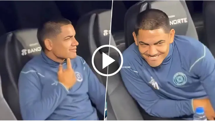 Divertido momento para el ex Pumas en el banquillo.