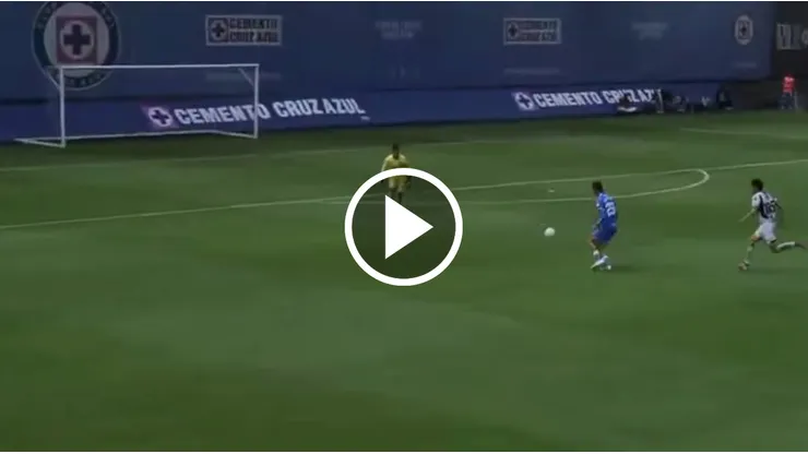 Emiliano Castañeda y un nuevo gol con Cruz Azul Sub-21.