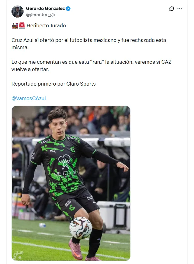 El colaborador de Vamos Azul pudo confirmar el interés por Jurado.