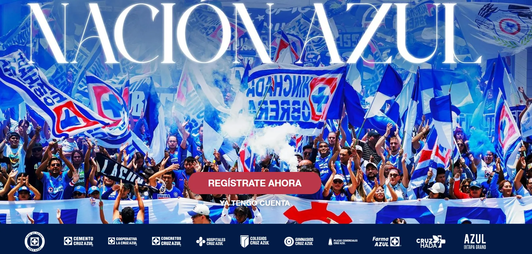 Inicio de la web de Nación Azul. (Captura Nación Azul)