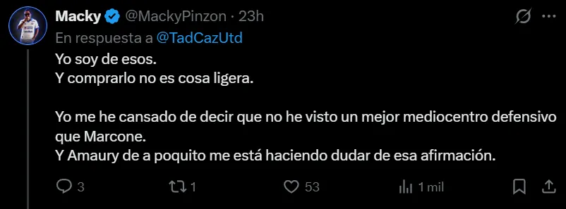 Aficionados de Cruz Azul comparan a Amaury García con Marcone (X)