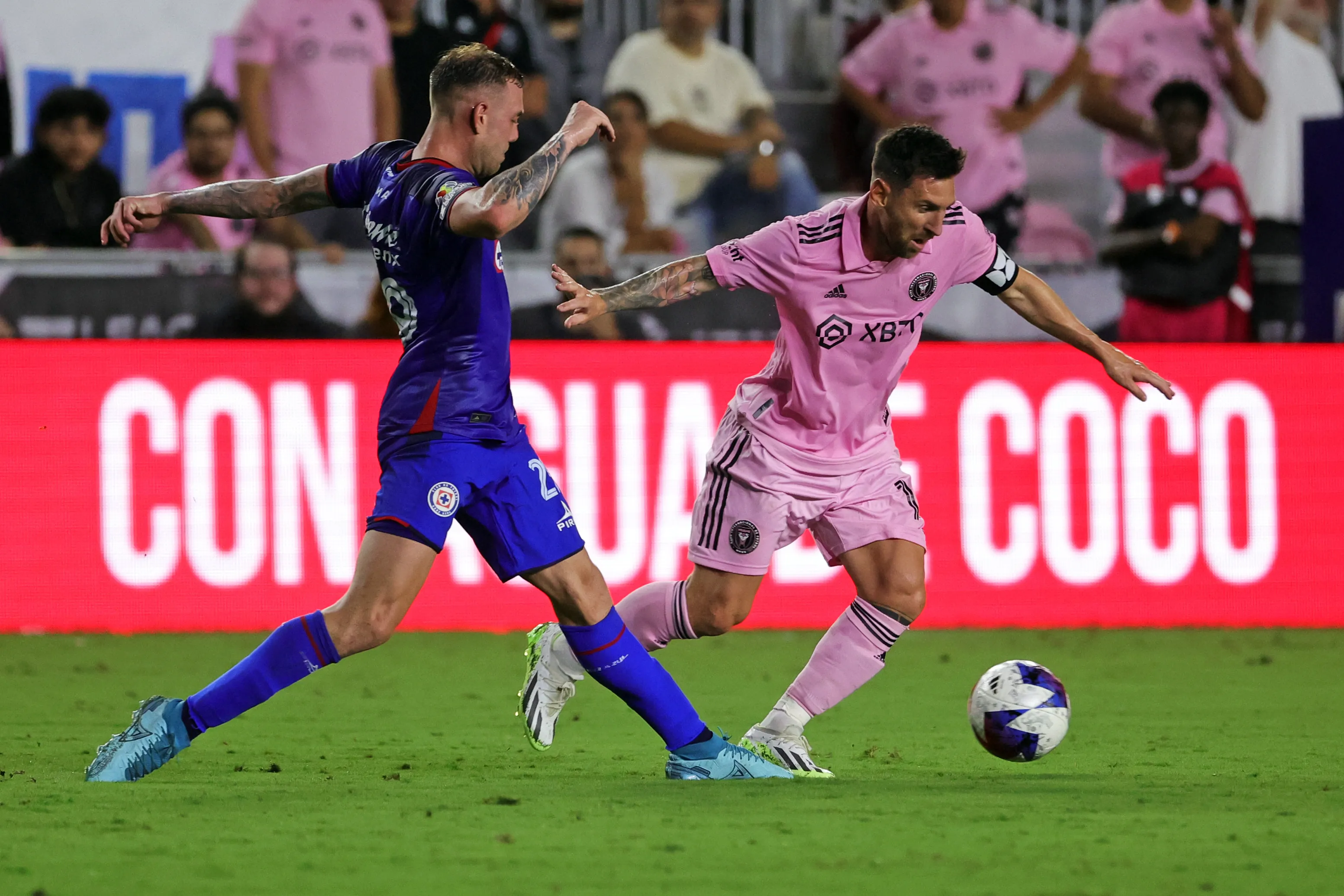 Rodolfo Rotondi tuvo una oportunidad clave ante el equipo de Messi (Getty Images)