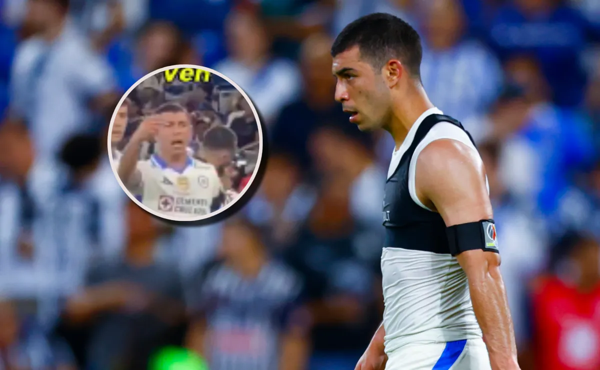 ¡No se vio en TV! El gesto de enojo de Erik Lira con sus compañeros de Cruz Azul