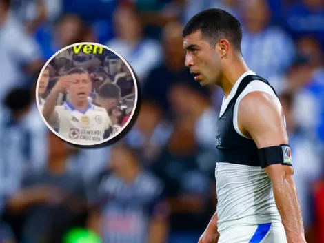 El gesto de enojo de Erik Lira con sus compañeros de Cruz Azul