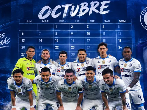 Calendario de Cruz Azul en octubre: partidos de Liga MX y amistosos