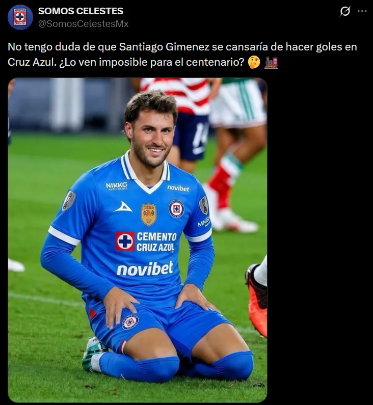 Afición especula con un regreso de Santi Giménez. (X)