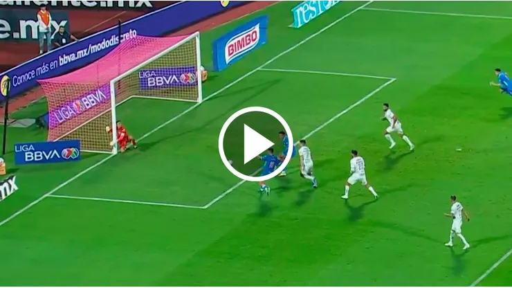 El gol de Andrés Montaño ante Pumas.