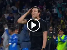 La furiosa reacción de Solari al tercer gol de Cruz Azul