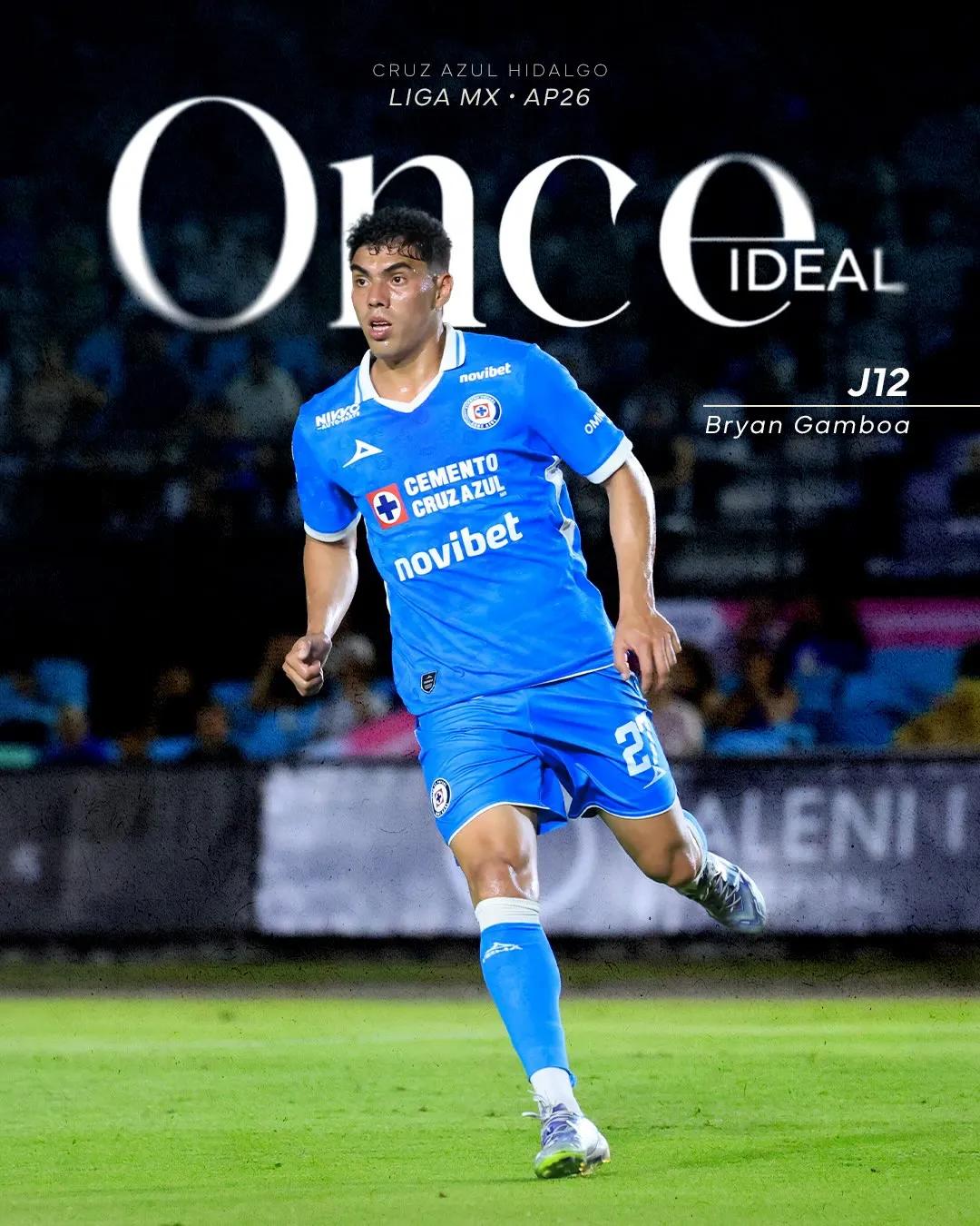 Bryan Gamboa, goleador y asistidor en Cruz Azul Hidalgo. (@cruzazul_hidalgo)