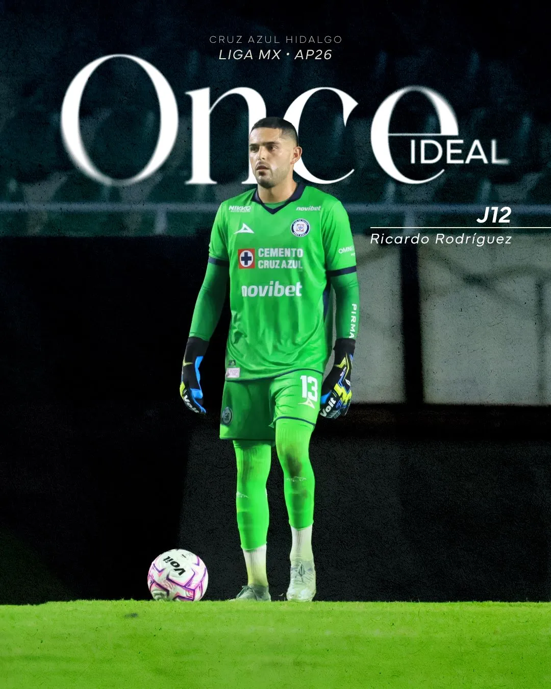 Ricardo Rodríguez, recientemente fichado, incluido en el once ideal de la Liga de Expansión MX. (@cruzazul_hidalgo)