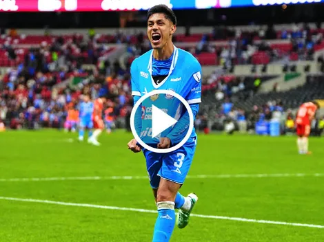 ¡Como delantero! Omar Campos anotó el 3-0 de Cruz Azul frente a Juárez