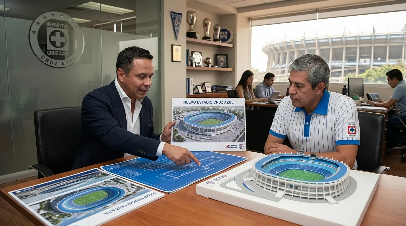 Beto habló con parte de la directiva por el estadio (Imagen generada con IA).