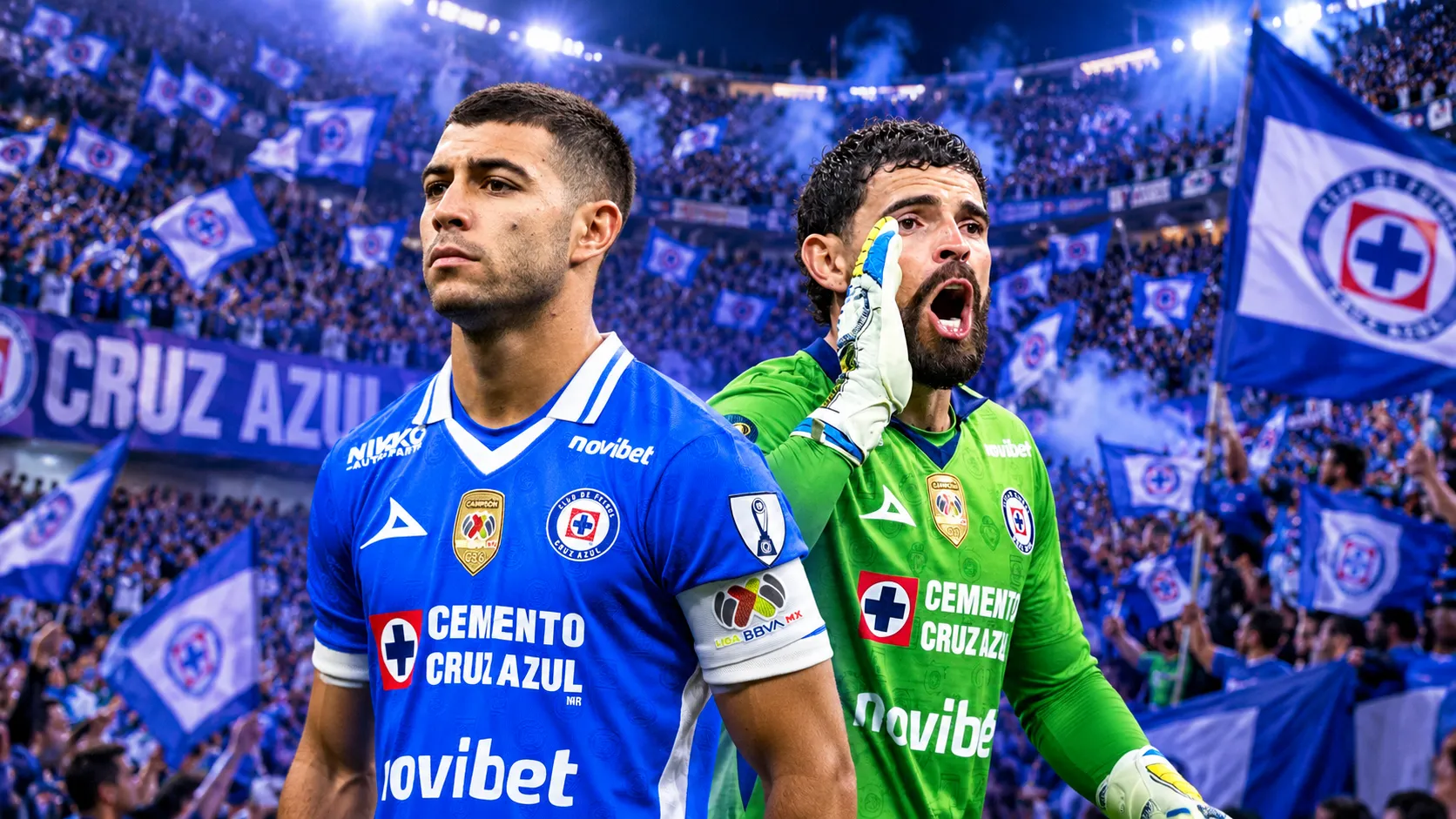 Erik Lira y Andrés Gudiño, los dos grandes referentes de Cruz Azul. (Imago7 / ChatGPT)