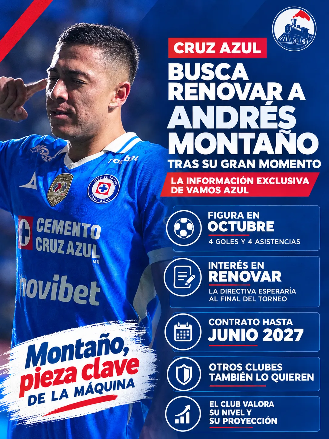 El panorama de Montaño en Cruz Azul. (Vamos Azul Especial)