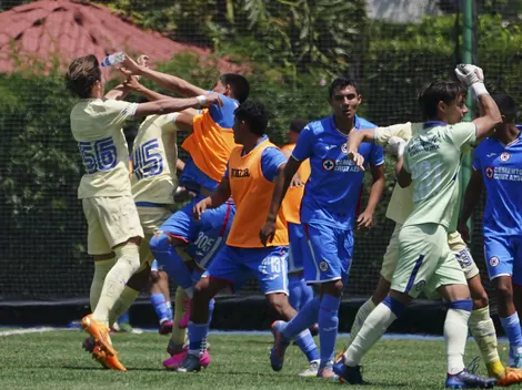 Establecen sanciones al América Sub 18 por riña ante Cruz Azul