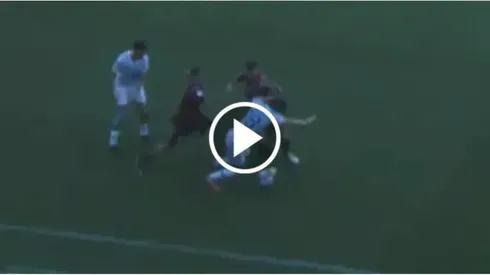 El ex americanista se fue expulsado por una dura patada.