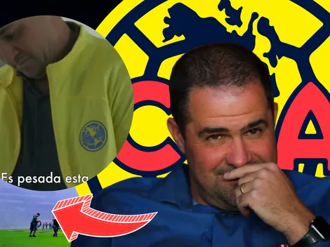 "Está pesada esta" Jardine al ponerse la playera de América en su presentación