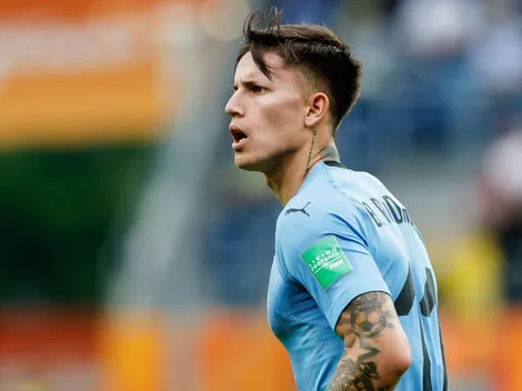 Así fue el gol de Brian Rodríguez con Uruguay