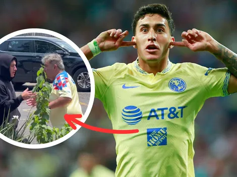 Zendejas se encontró a leyenda del Club América en Coapa